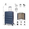 kufr aerolite t 635 3 l blue detail 2