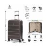 kufr aerolite t 635 3 m charcoal detail 2