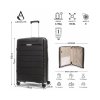 kufr aerolite t 155 3 l black detail 2