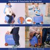 kufr detsky aerolite ride on blue detail 6
