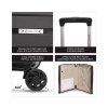 kufr aerolite t 155 3 l black detail 4