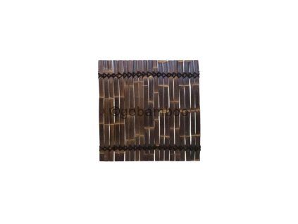 panel z bambusovych lamiel tmavohnedej farby 90 x 100