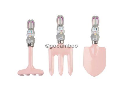 kinder gartengerate set 3 teilig abs stahl schaufel rechen und gabel b 1