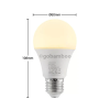arcchio led zarovka e27 a60 9 5 w opal 3000 k 1055 lm 3