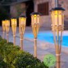 solarne led fakle z bambusu set 2 kusov 3
