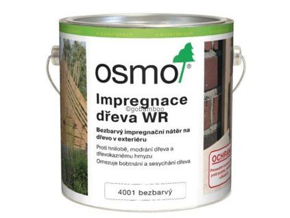 osmo impregnace dreva wr 4001 bezbarva 0 75 l