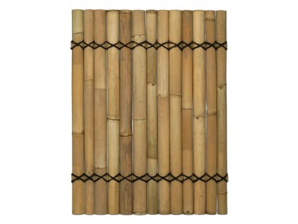 Panel z půlkruhových bambusových tyčí přírodní barvy 90 x 120 cm