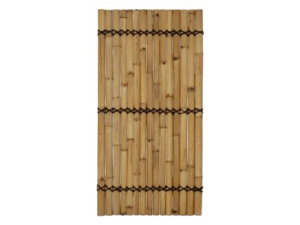 Panel z půlkruhových bambusových tyčí přírodní barvy 90x180 cm