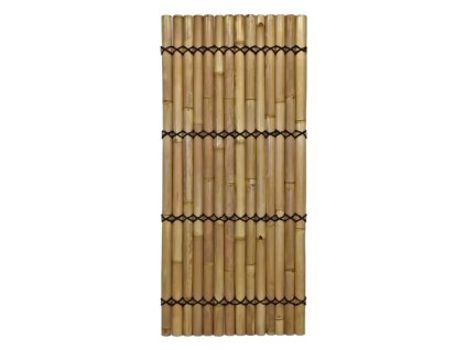 Panel z půlkruhových bambusových tyčí přírodní barvy 90x200 cm