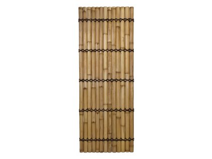 Panel z půlkruhových bambusových tyčí přírodní barvy 90x240 cm