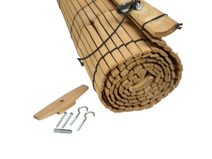 bambusova roleta natural s namontovanym navijakom