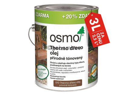 OSMO Terasový olej, 010 Termodrevo3l