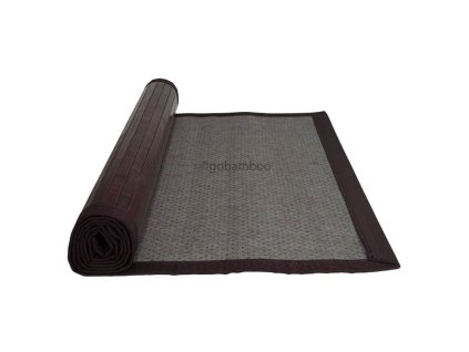 bambusovy koberec tmavohnedy