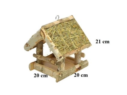 krmidlo pre vtaky z brezoveho dreva 21 cm