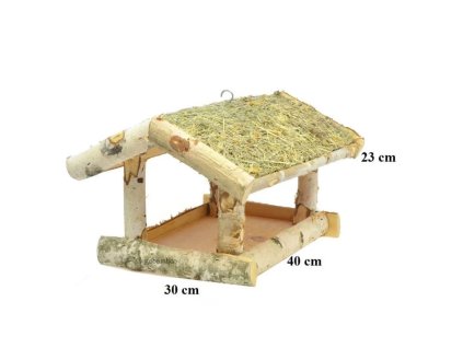krmidlo pre vtaky z brezoveho dreva 23 cm