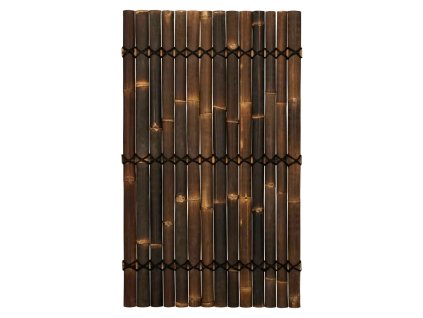 panel z polkruhovych bambusovych tyci tmavohnedej farby 90 x 150