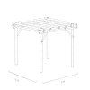 java pergola 3x3m