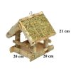krmidlo pre vtaky z brezoveho dreva 21 cm