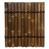 panel z polkruhovych bambusovych tyci tmavohnedej farby 90 x 100