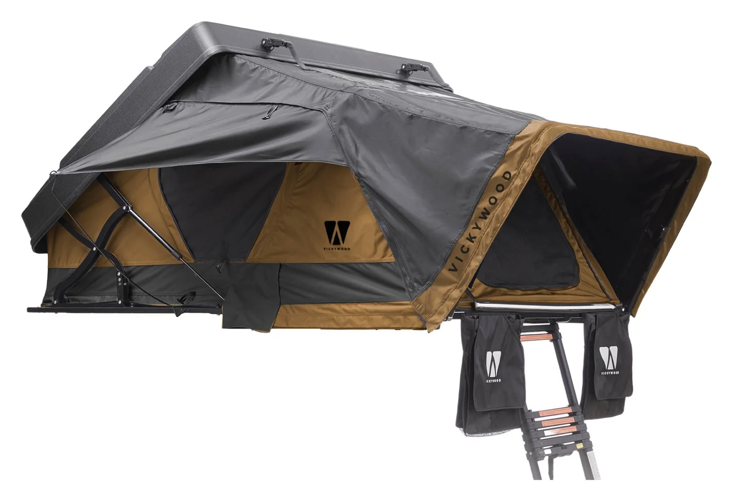VICKYWOOD MIGHTY OAK LIGHT 165 ECO – zlatohnědý stan s výklopnou podlahou