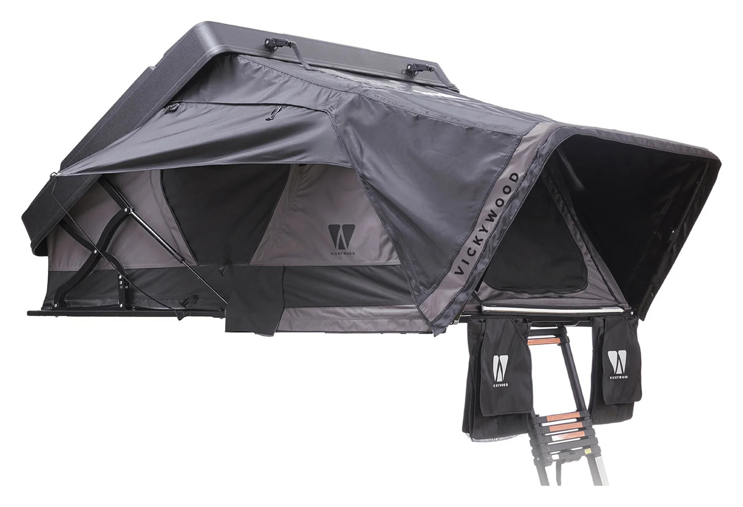 VICKYWOOD MIGHTY OAK LIGHT 165 ECO – šedý stan s výklopnou podlahou
