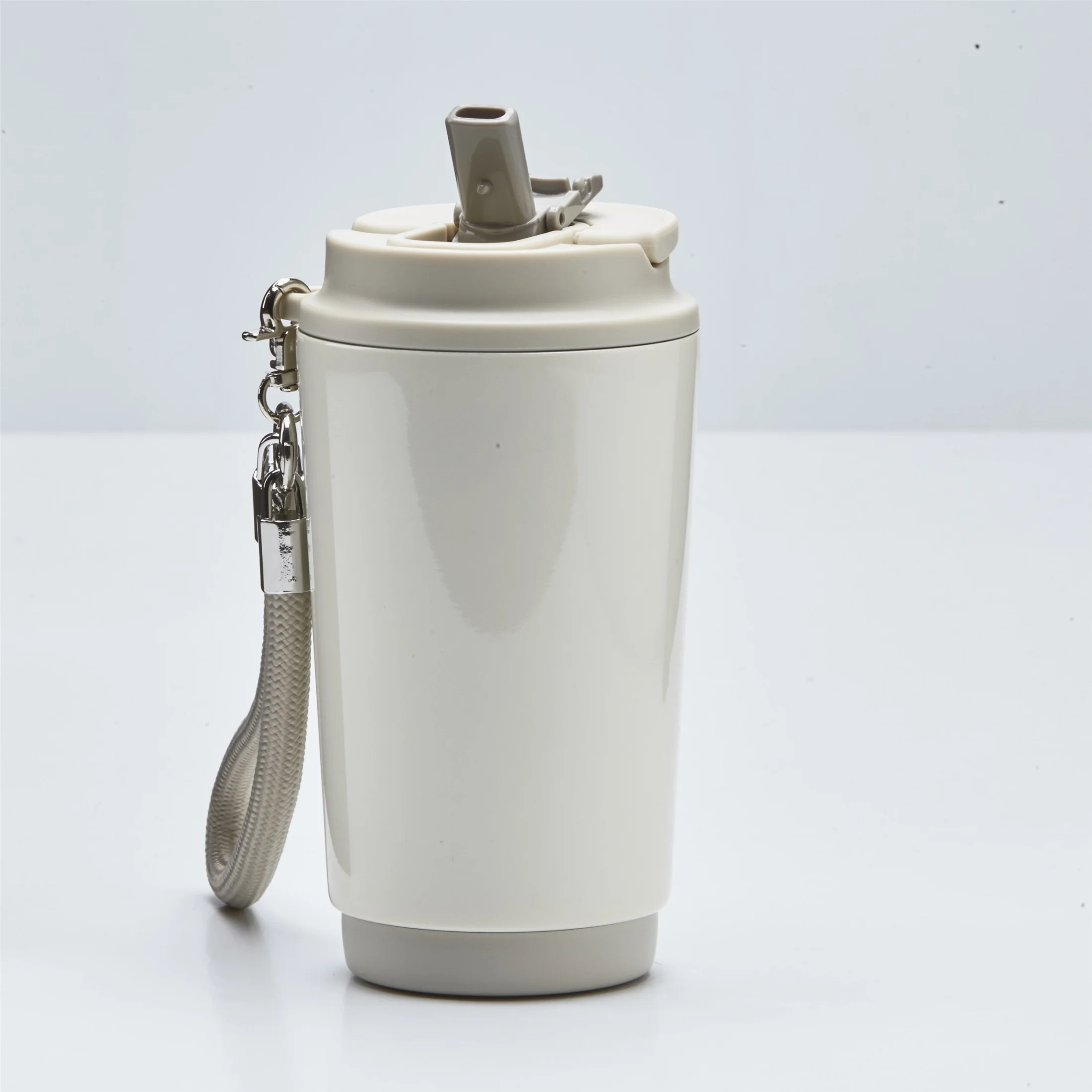 VICKYWOOD DAILY CUP 400 ml Cream White – krémově bílý – termohrnek s poutkem