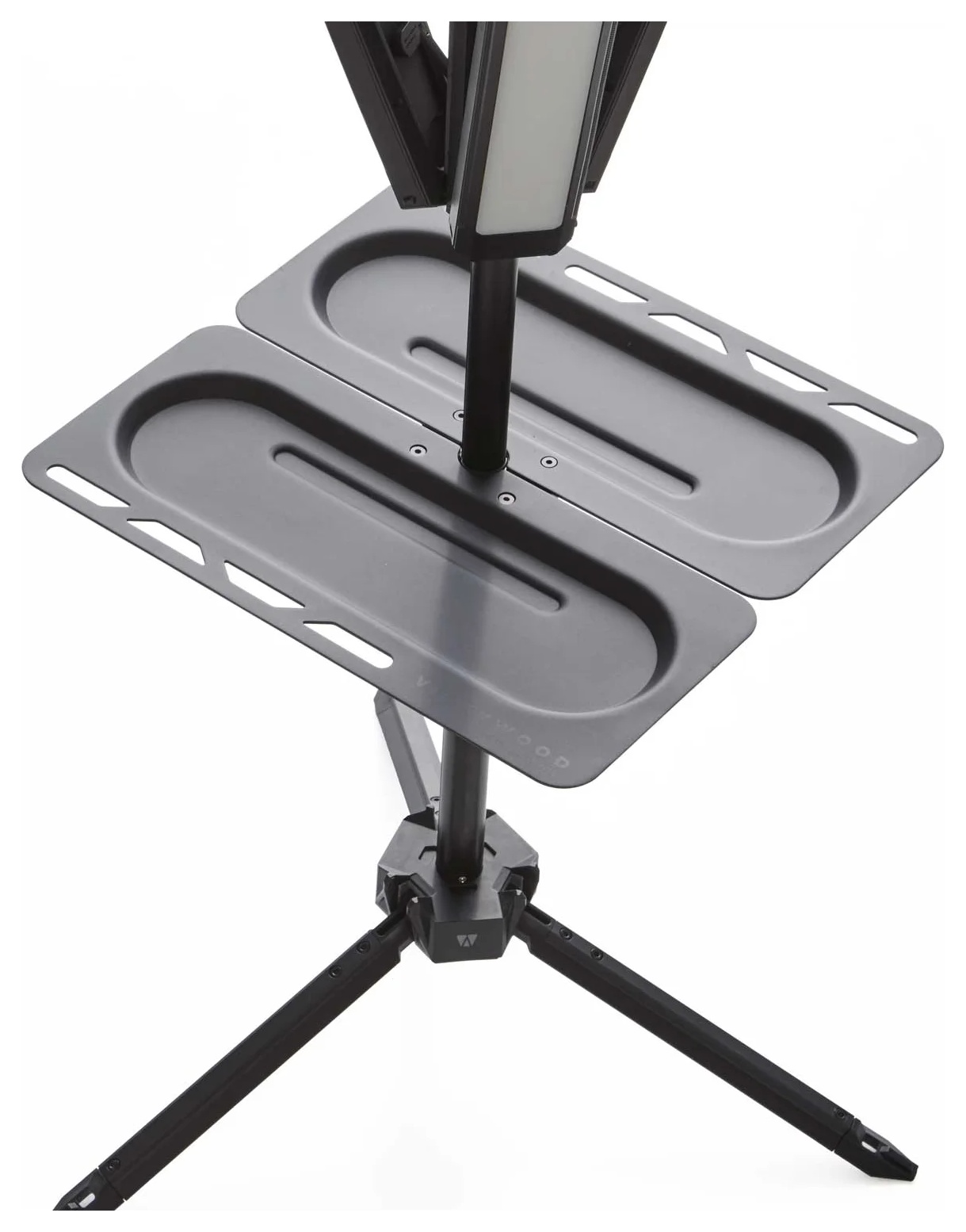 VICKYWOOD Camping & Tactical Table LIT3 – odkládací stolek upevněný na stativu lampy