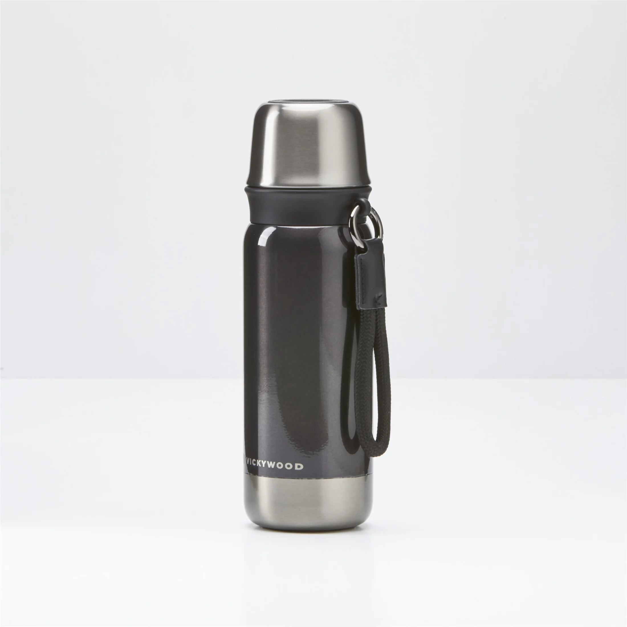 VICKYWOOD THERMOS BOTTLE 500 ml Graphite Grey – šedá – uzavřená termoláhev s poutkem