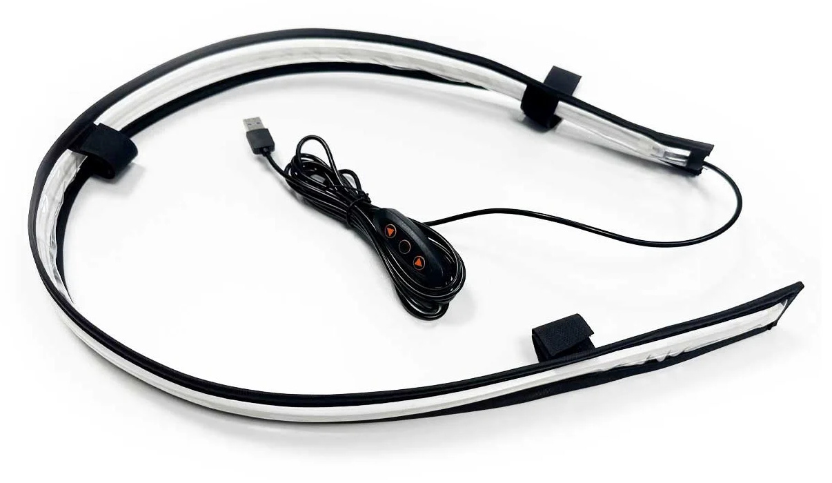 VICKYWOOD stmívatelné LED osvětlení LIGHTBAR do střešního stanu – WILLOW – 100 cm – celkové provedení
