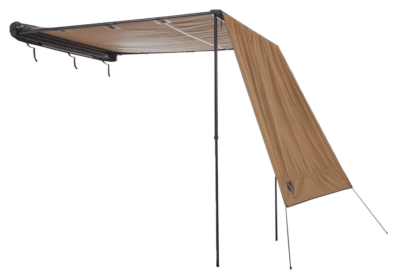 Stěna k boční markýze VICKYWOOD, 250 × 170 cm / zlatohnědá – pohled 7