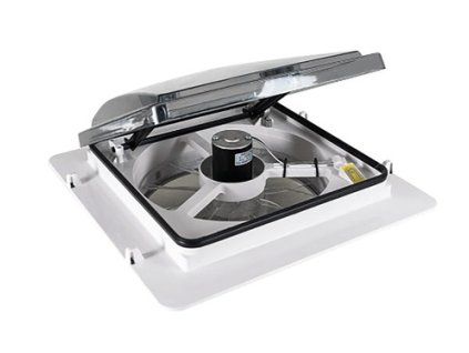 MaxxFan Plus střešní ventilátor 40 × 40 cm, kouřový