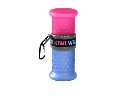 Cestovní lahev Kiwi Walker Travel Bottle 2v1, růžová/modrá, 750 + 500 ml