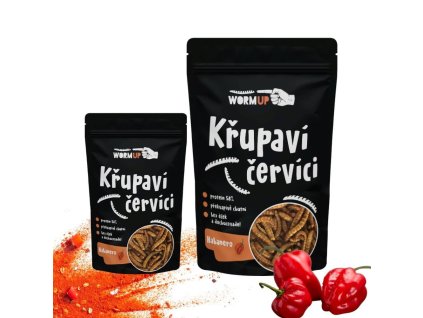 WormUp Křupaví červíci 80 g - Prodej po kusech