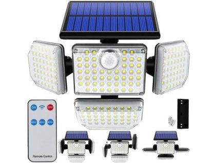 Solární lampa 181 LED s venkovním panelem