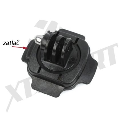 NALEPOVACÍ OTOČNÝ DRŽÁK 360° - ČERNÝ