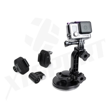 PŘÍSAVNÝ DRŽÁK DELUXE pro KAMERY GoPro ( SUCTION CUP TMC ) - ČERNÝ