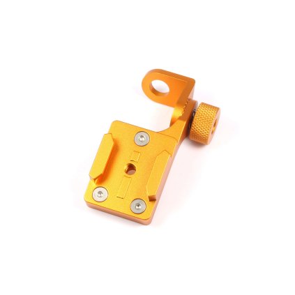 Otočný MOTO CNC držák pro GoPro pod boční zrcátko - ZLATÝ