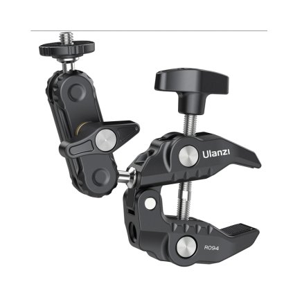 Multifunkční kovová svorka crab s 360° kulovou hlavou a vysokou nosností