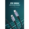 Kabel USB-C to USB-C QUICK CHARGE 20V/5A, 1 m