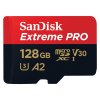 SanDisk Extreme PRO microSDXC 128 GB + SD Adapter 200 MB/s & 90 MB/s A2 C10 V30 UHS-I U3