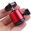 Otočná 360° kulová celokovová hlava 1/4" tripod ball head - ČERVENÁ