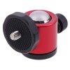 Otočná 360° kulová celokovová hlava 1/4" tripod ball head - ČERVENÁ