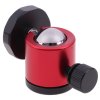 Otočná 360° kulová celokovová hlava 1/4" tripod ball head - ČERVENÁ