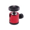 Otočná 360° kulová celokovová hlava 1/4" tripod ball head - ČERVENÁ