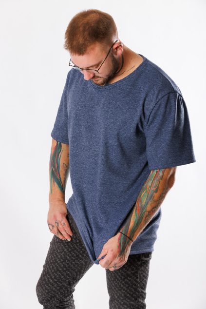 GoldBee Men's Warm T-Shirt Blue (Barva Blue, Velikost L)