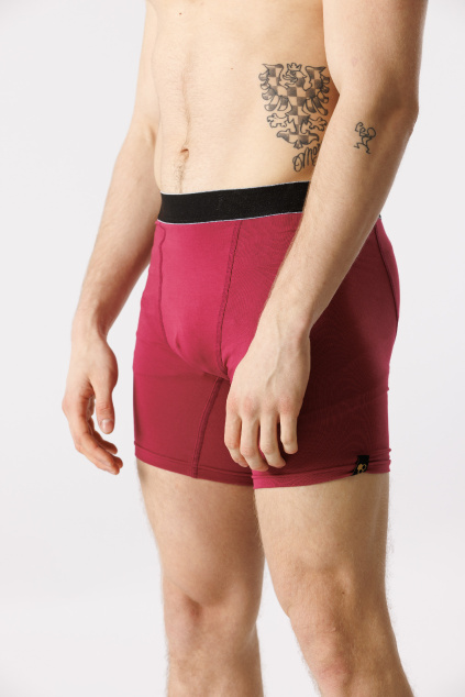 GoldBee Boxer Long Dark Pink (Barva Dark Pink, Velikost L)
