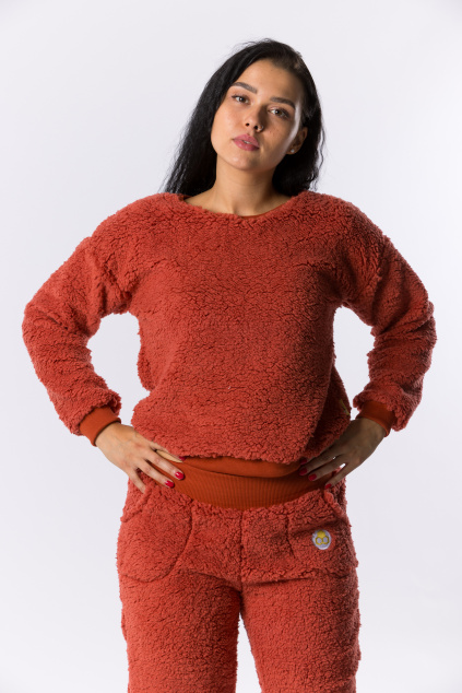 GoldBee Mini Sweatshirt Ice Age Red (Barva Red, Velikost L)