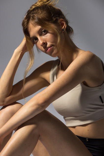 GoldBee Organic Short Top Sand (Barva Sand, Velikost XS)