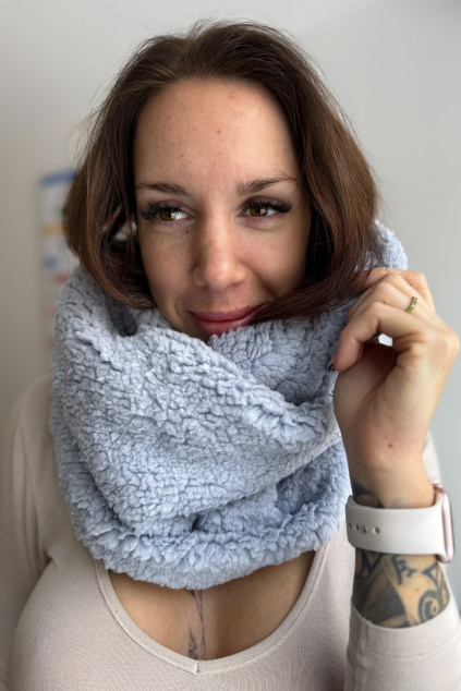 GoldBee Circle Scarf Ice Age Snow (Velikost M)