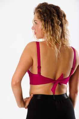 GoldBee Swimwear Top For Large Breasts Fuchsia (Barva Fuchsia, Velikost L)